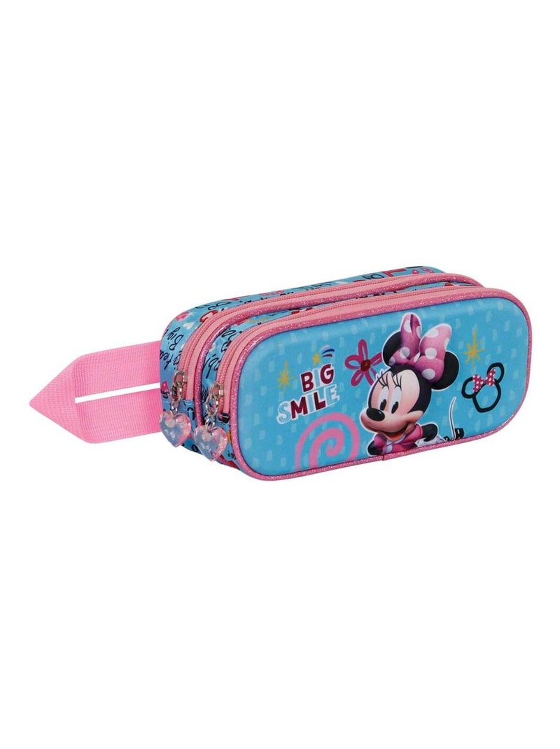 Estuche minnie big smile 3d 22 cm Azul - Kiabi
