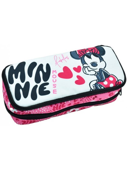 Estuche minnie fabulous 23 cm – 2 compartimentos con cremallera - Kiabi Estuche minnie fabulous 23 cm – 2 compartimentos con cremallera - Kiabi
