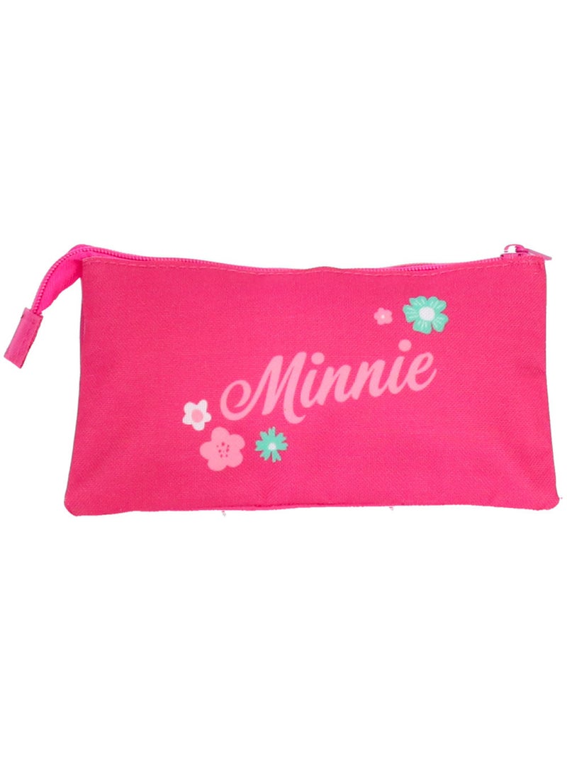 Estuche minnie mouse disney de lona 3 compartimentos Rosa - Kiabi
