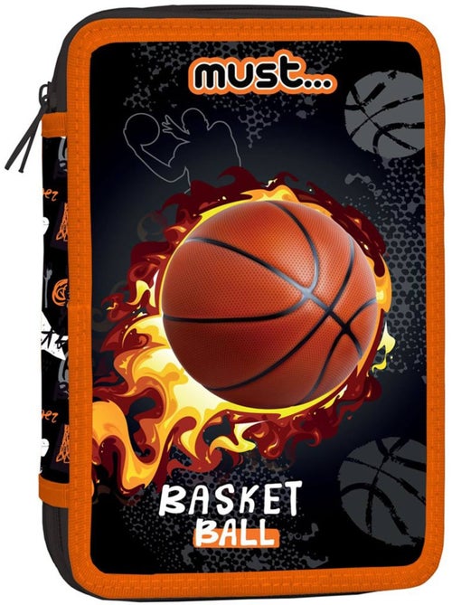 Estuche nba con baloncesto en llamas 2 compartimentos - Kiabi Estuche nba con baloncesto en llamas 2 compartimentos - Kiabi