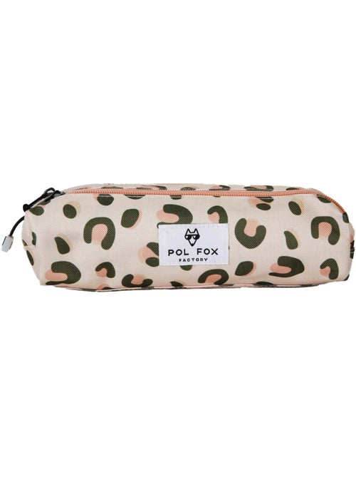 Estuche niña 2 compartimentos POL FOX Crush rosa motivo leopardo - Kiabi Estuche niña 2 compartimentos POL FOX Crush rosa motivo leopardo - Kiabi