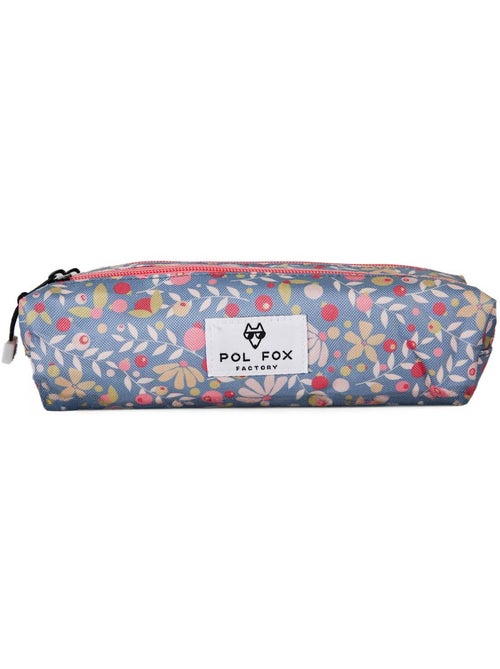 Estuche niña 2 compartimentos POL FOX Happy Jean azul marino motivo flor - Kiabi Estuche niña 2 compartimentos POL FOX Happy Jean azul marino motivo flor - Kiabi