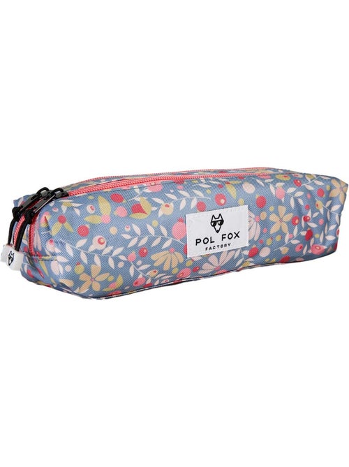 Estuche niña 2 compartimentos POL FOX Happy Jean azul marino motivo flor - Kiabi Estuche niña 2 compartimentos POL FOX Happy Jean azul marino motivo flor - Kiabi
