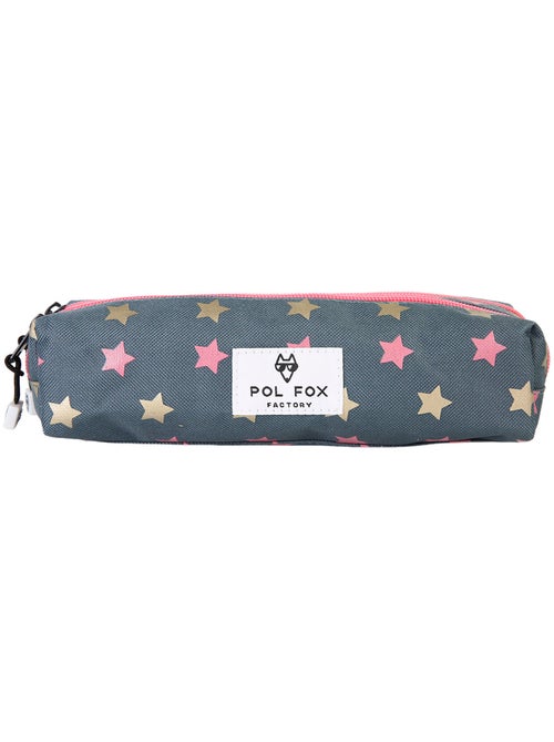 Estuche niña 2 compartimentos pol fox wonder fox glitter rosa y gris motivo estrella - Kiabi Estuche niña 2 compartimentos pol fox wonder fox glitter rosa y gris motivo estrella - Kiabi