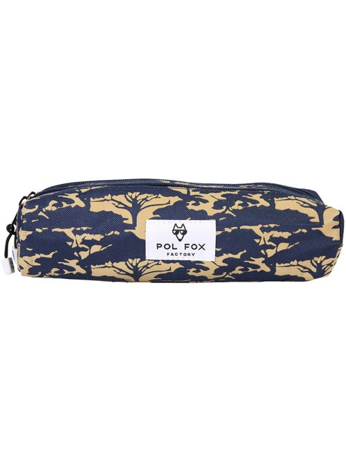Estuche niño 2 compartimentos POL FOX Lion azul marino y beige motivo sabana - Kiabi Estuche niño 2 compartimentos POL FOX Lion azul marino y beige motivo sabana - Kiabi