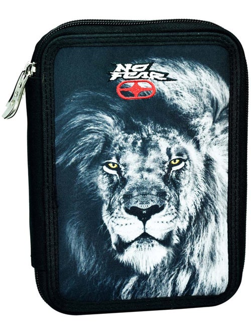Estuche no fear con león de lona - Kiabi Estuche no fear con león de lona - Kiabi