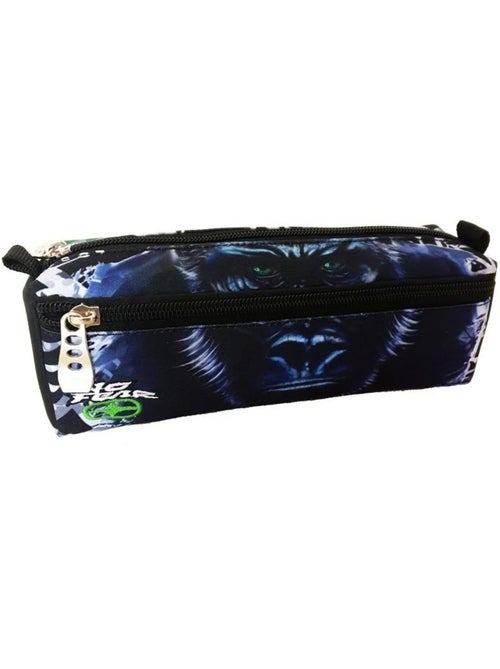 Estuche no fear con motivo de gorila 2 compartimentos - Kiabi Estuche no fear con motivo de gorila 2 compartimentos - Kiabi