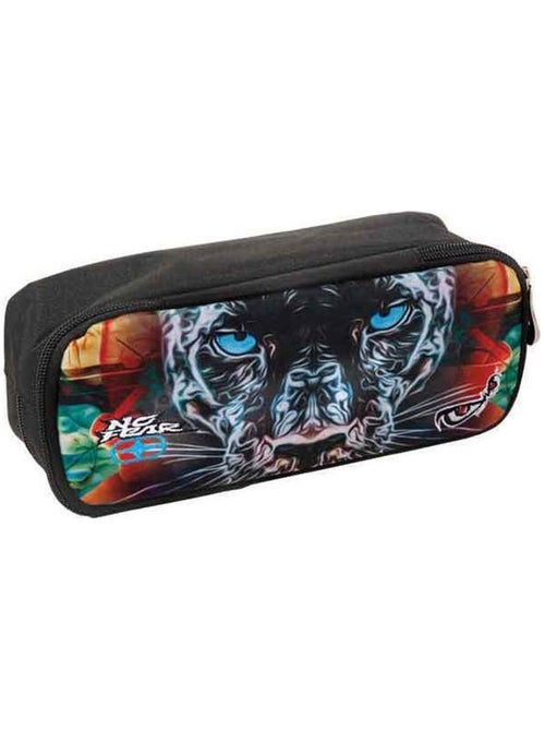 Estuche no fear puma 2 cremalleras 23 cm - Kiabi Estuche no fear puma 2 cremalleras 23 cm - Kiabi
