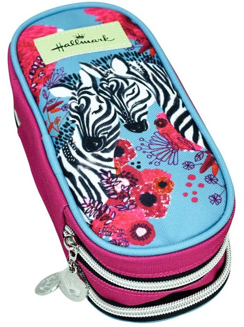 Estuche ovalado hallmark con estampado de cebra 2 compartimentos - Kiabi Estuche ovalado hallmark con estampado de cebra 2 compartimentos - Kiabi