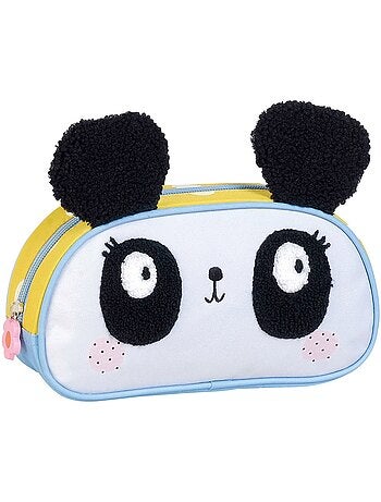 Estuche panda 3d de tejido sintético kstationery
