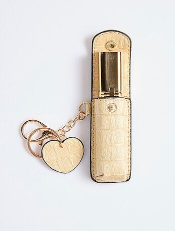 Estuche para pintalabios, imitación reptil