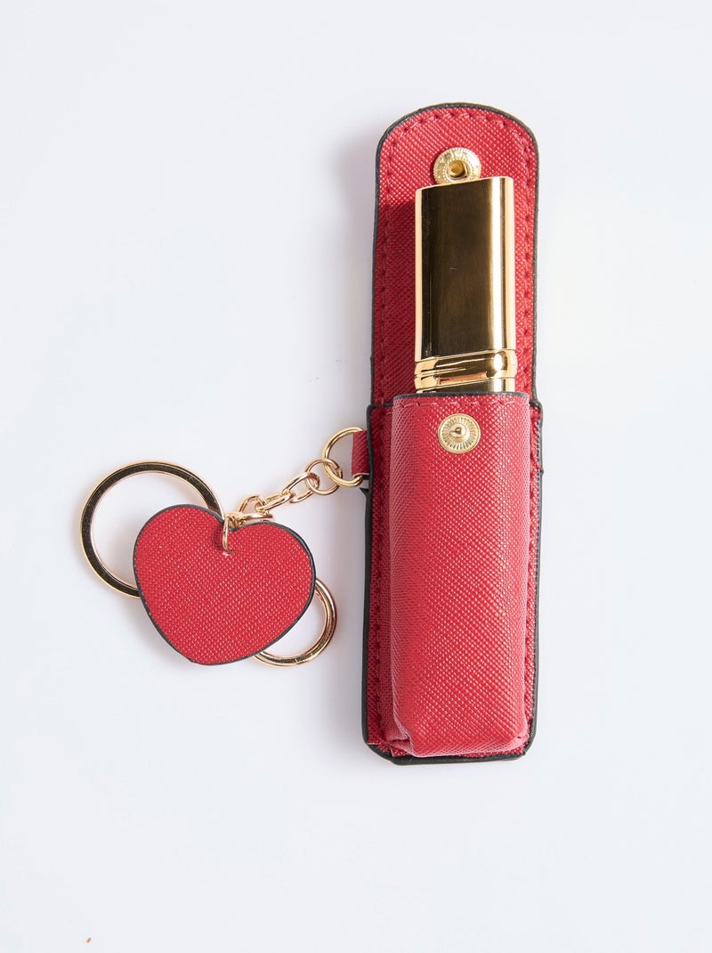 Estuche para pintalabios, imitación Saffiano - AFIBEL Burdeos - Kiabi