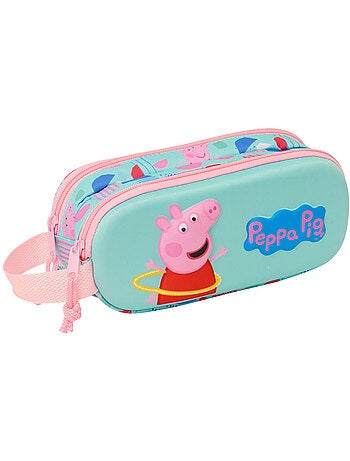 Estuche peppa pig 3d acolchado efecto neopreno