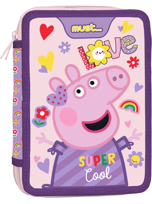 Estuche peppa pig super cool de doble compartimento estampado - Kiabi Estuche peppa pig super cool de doble compartimento estampado - Kiabi