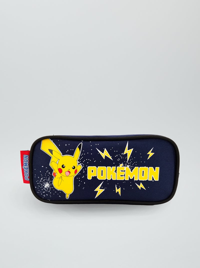 Estuche 'Pikachu' de tela azul navy - Kiabi