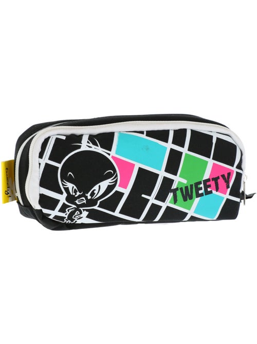 Estuche piolín con motivo de cuadrícula 2 compartimentos 23 cm - Kiabi Estuche piolín con motivo de cuadrícula 2 compartimentos 23 cm - Kiabi