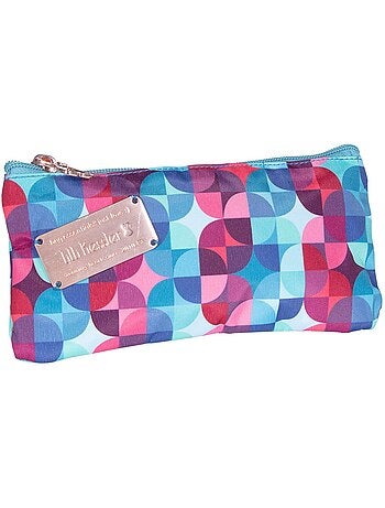 Estuche plano kessler con cremallera metálica