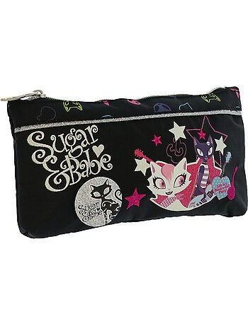 Estuche plano sugar & babe gatos pop-rock 21 cm
