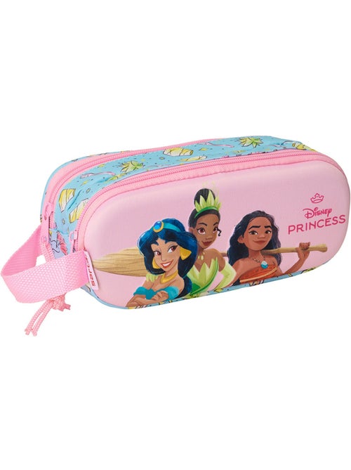Estuche princesas disney 3d con panel delantero acolchado - Kiabi Estuche princesas disney 3d con panel delantero acolchado - Kiabi