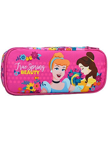 Estuche princesas disney beauty 2 compartimentos 23 cm