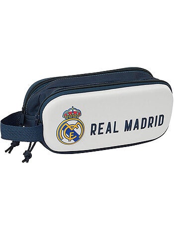 Estuche real madrid 3d moldeado 2 compartimentos safta