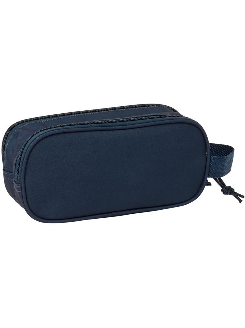 Estuche real madrid 3d moldeado 2 compartimentos safta Blanco Azul marino Azul - Kiabi