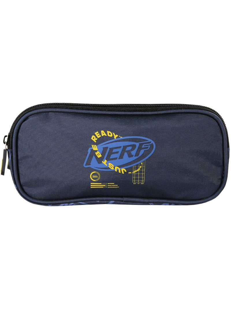 Estuche – rectangular 2 compartimentos – 22 cm – nerf Azul oscuro - Kiabi