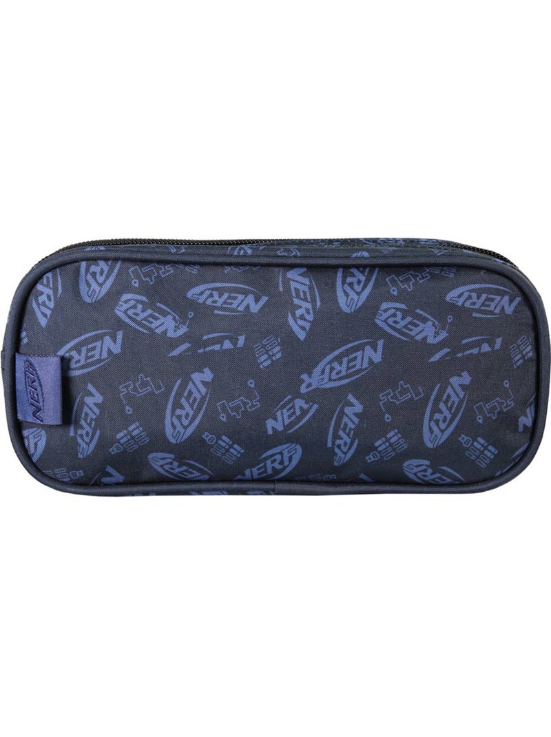 Estuche – rectangular 2 compartimentos – 22 cm – nerf Azul oscuro - Kiabi