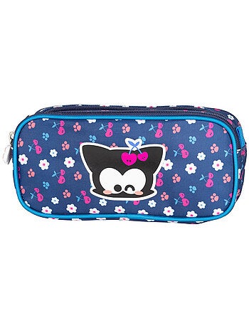 Estuche rectangular 2 compartimentos con cremallera 'chacha cherry' – chacha