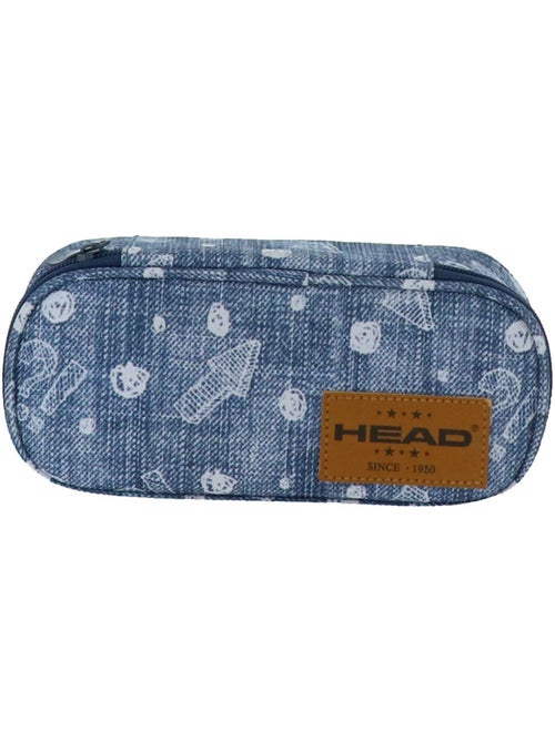 Estuche rectangular 2 compartimentos head modelo 6 22 cm motivo azul - Kiabi Estuche rectangular 2 compartimentos head modelo 6 22 cm motivo azul - Kiabi