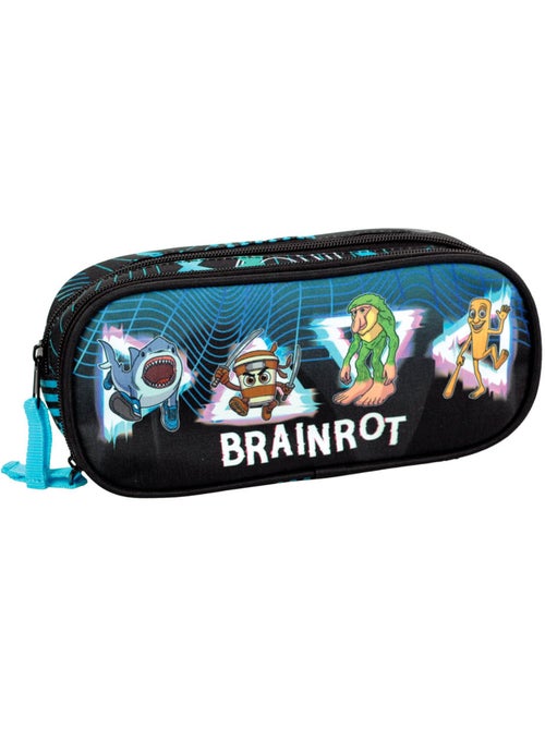 Estuche rectangular 23 cm 2 compartimentos con cremallera cmp brainrot - Kiabi Estuche rectangular 23 cm 2 compartimentos con cremallera cmp brainrot - Kiabi