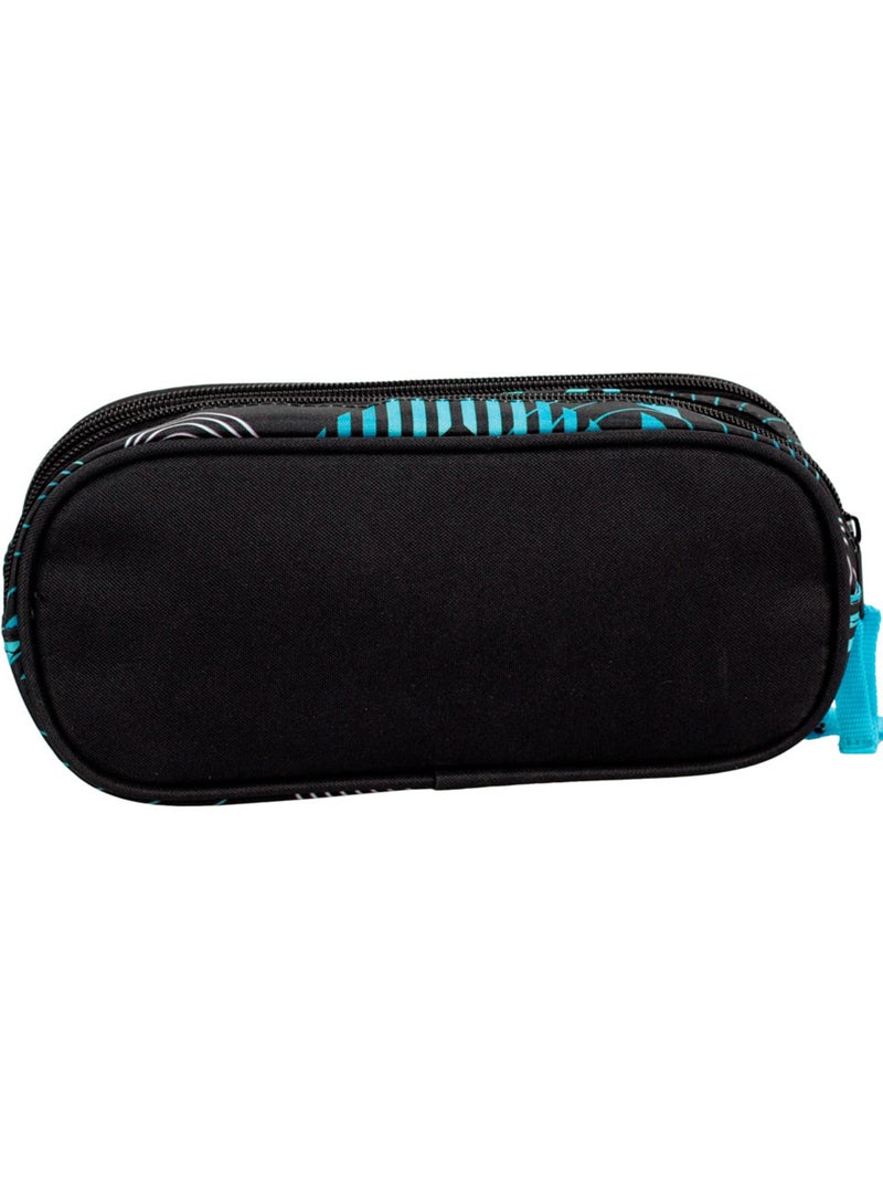 Estuche rectangular 23 cm 2 compartimentos con cremallera cmp brainrot Negro - Kiabi