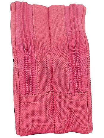 Estuche rectangular blackfit8 acolchado de lona 2 compartimentos