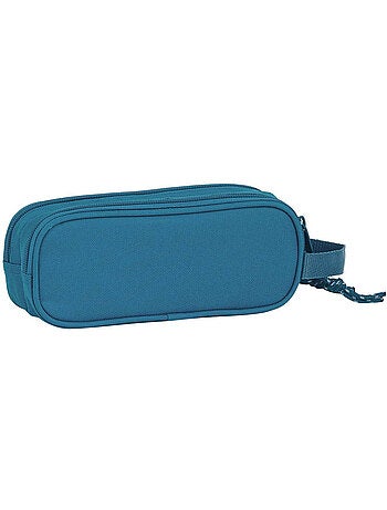 Estuche rectangular blackfit8 cmp de lona 2 compartimentos