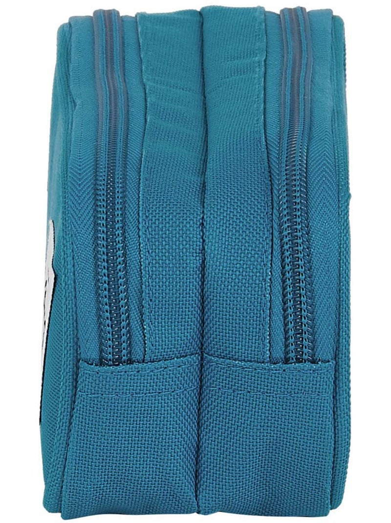 Estuche rectangular blackfit8 cmp de lona 2 compartimentos Azul verde claro Azul - Kiabi