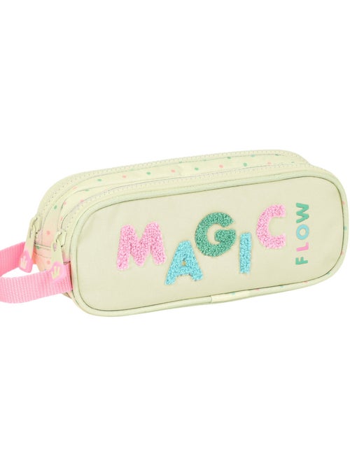 Estuche rectangular cmp de lona 2 compartimentos - Kiabi