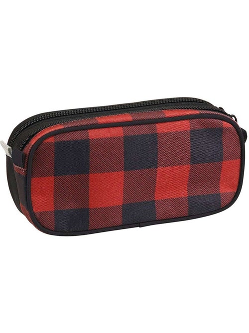 Estuche rectangular cmp de lona con motivo de damero - Kiabi Estuche rectangular cmp de lona con motivo de damero - Kiabi