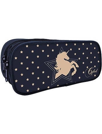 Estuche rectangular cybel unicornio 23 cm