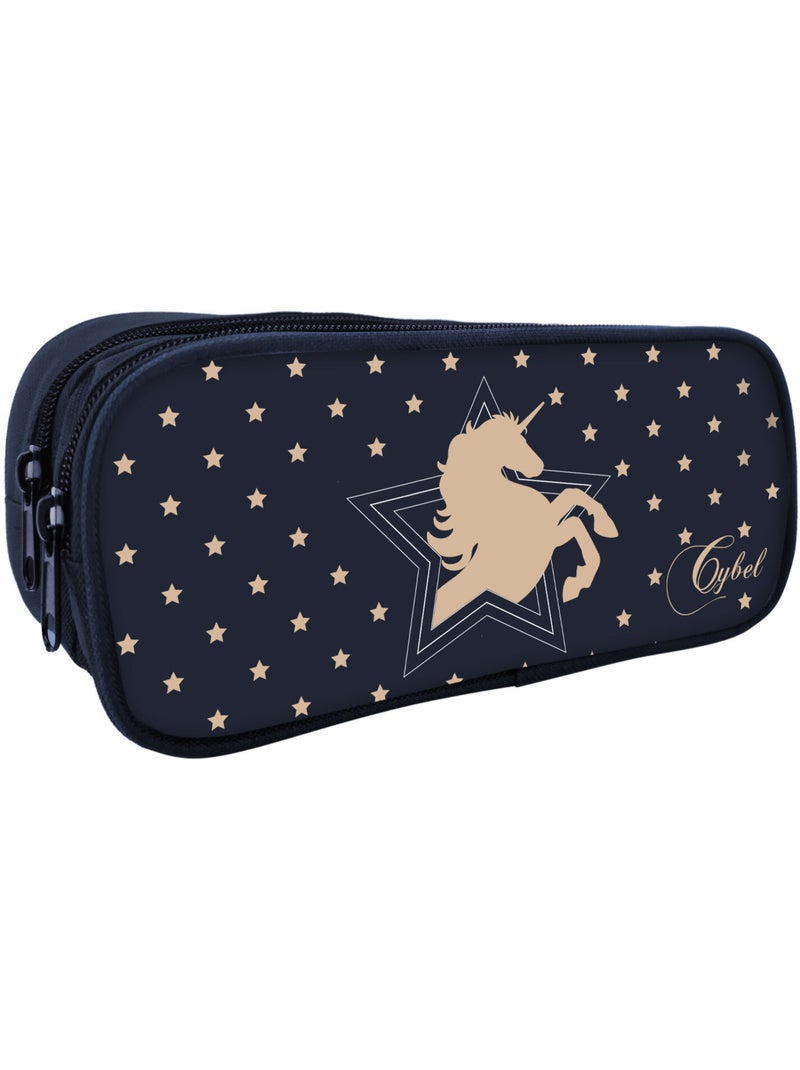Estuche rectangular cybel unicornio 23 cm Azul - Kiabi