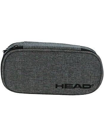 Estuche rectangular head 22 cm 2 compartimentos con cremallera