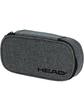 Estuche rectangular head 22 cm 2 compartimentos con cremallera