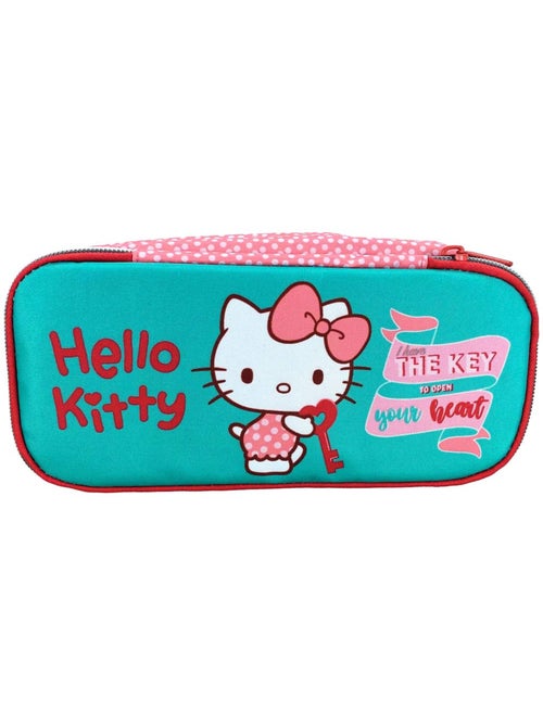 Estuche rectangular 'hello kitty' 23 cm con 2 compartimentos de cremallera - Kiabi Estuche rectangular 'hello kitty' 23 cm con 2 compartimentos de cremallera - Kiabi