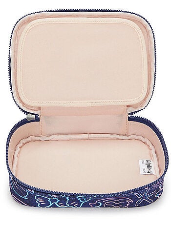 Estuche rectangular kipling 100 pens disco fish 21 cm - gran capacidad