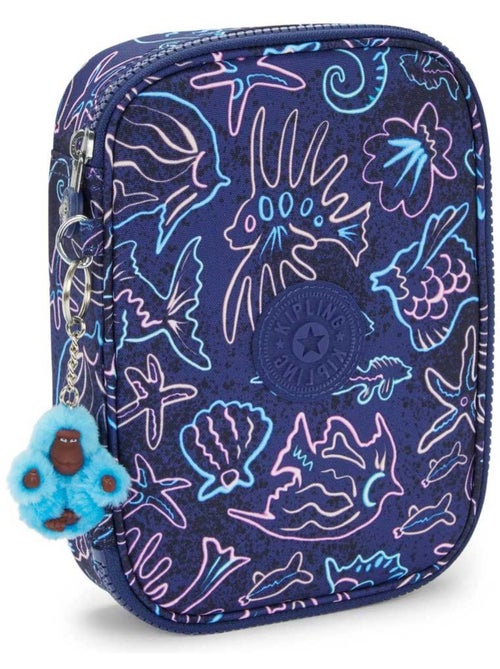 Estuche rectangular kipling 100 pens disco fish 21 cm - gran capacidad - Kiabi