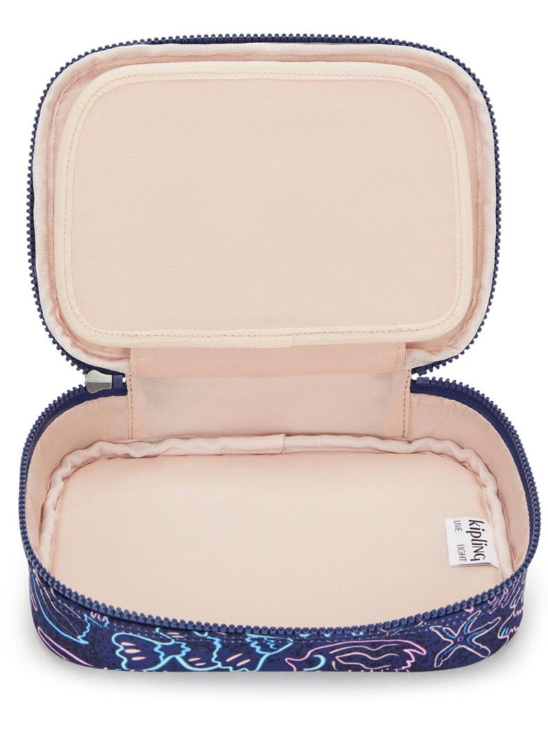 Estuche rectangular kipling 100 pens disco fish 21 cm - gran capacidad Azul Rosa - Kiabi