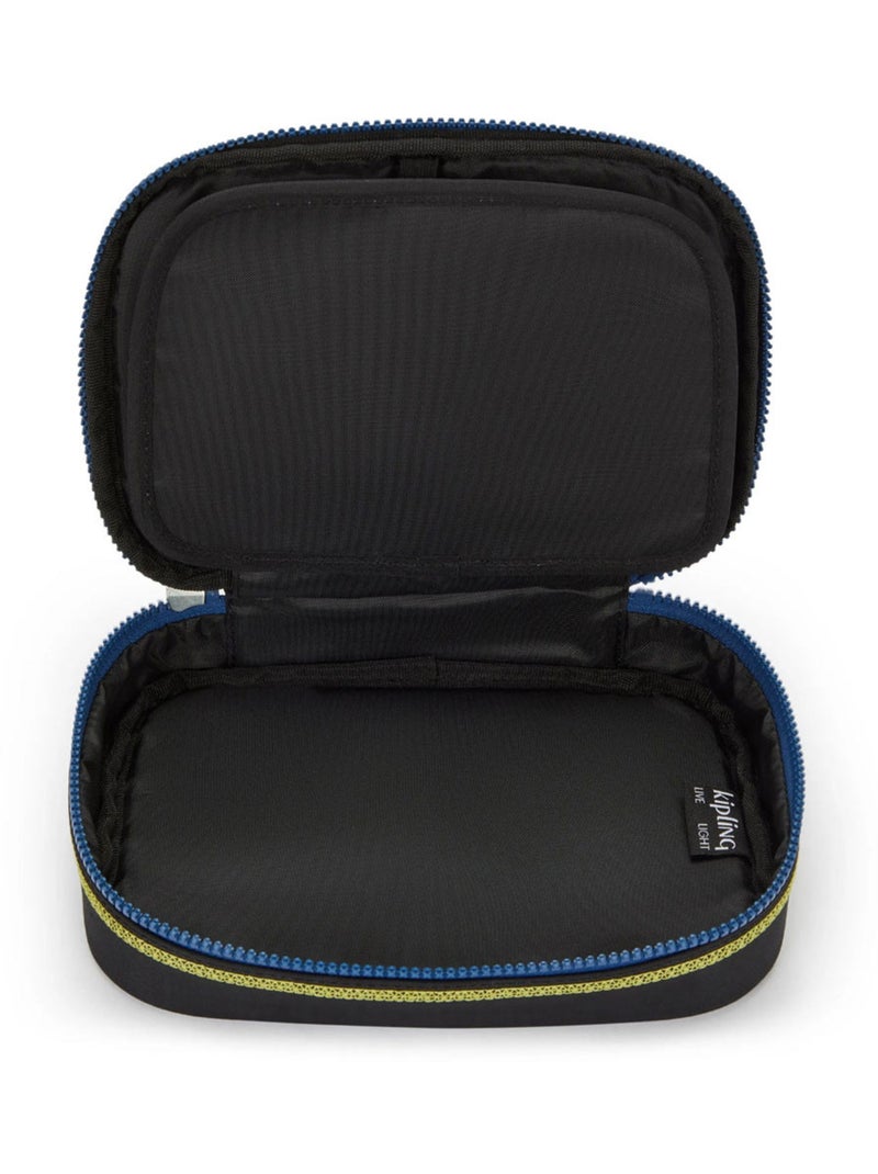 Estuche rectangular kipling 100 pens lets scuba 21 cm - gran capacidad Negro Amarillo Azul - Kiabi