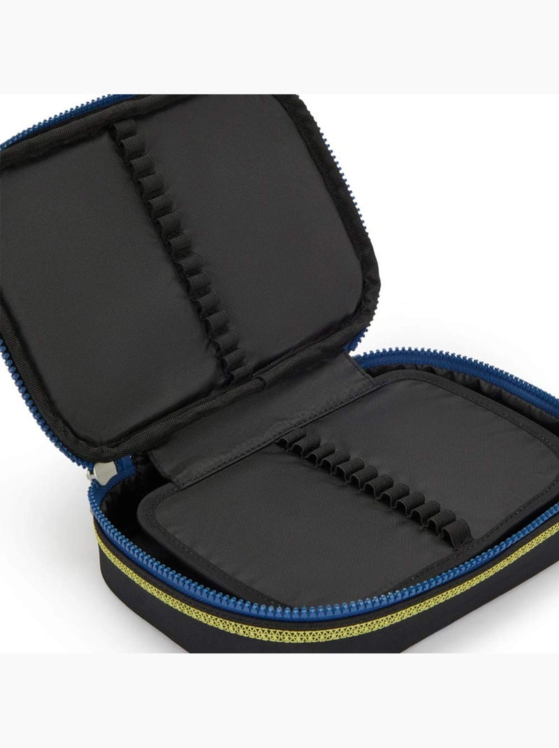 Estuche rectangular kipling 100 pens lets scuba 21 cm - gran capacidad Negro Amarillo Azul - Kiabi