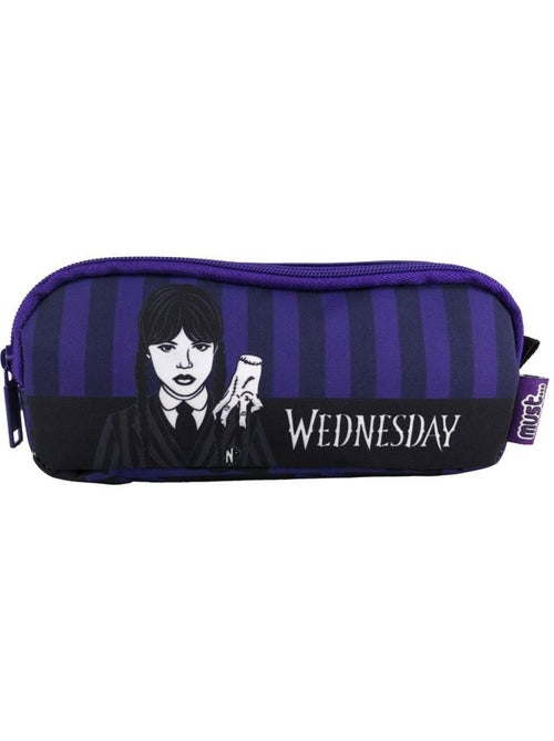 Estuche rectangular 'miércoles' 2 compartimentos con cremallera 21 cm – cmp - Kiabi