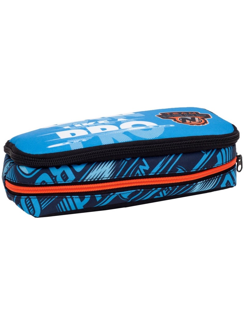 Estuche rectangular nerf diseño team azul cierre con cremallera Azul - Kiabi