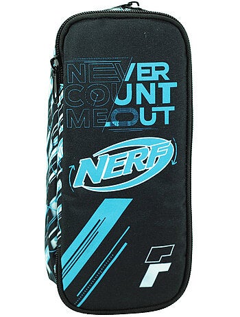 Estuche – rectangular never count me 2 compartimentos – 23 cm – nerf